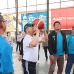 Pj Gubernur Kalimantan Barat, Harisson secara resmi melepas kontingen tim bola basket Kalimantan Barat menuju Pra Kualifikasi PON XXI. (Foto: Biro Adpim)