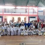 Foto bersama peserta Festival Kata dan Open Turnamen Karate Inkanas se-Kalimantan Barat. (Foto: Ishaq)