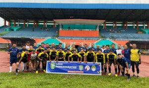 Foto bersama di Stadion Sultan Syarif Abdurrahman (SSA) Pontianak, Sabtu (30/09/2023). (Foto: Adi LC)