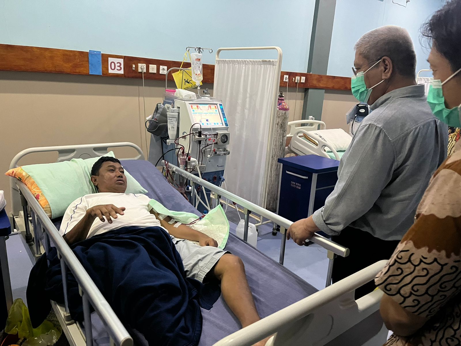 Pj Gubernur Kalbar, Harisson meninjau Rumah Sakit Umum Daerah (RSUD) Melawi, Kabupaten Melawi, Sabtu (14/10/2023). (Foto: Jauhari)