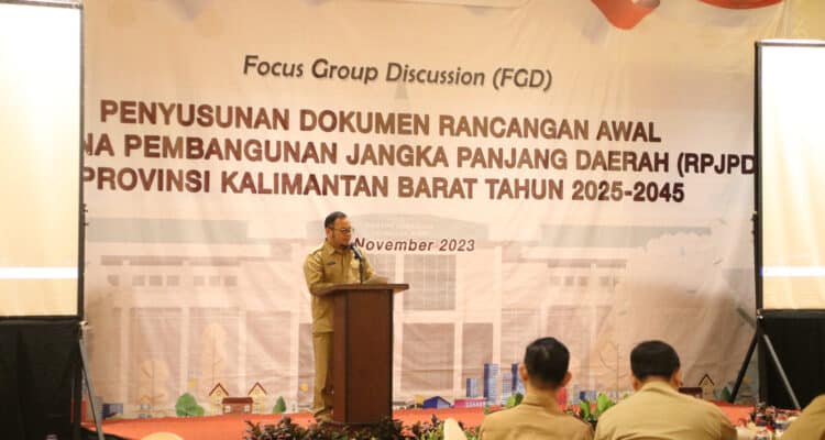 Suasana FGD Penyusunan Rancangan Awal RPJPD 2025 - 2045. (Foto: Jauhari)