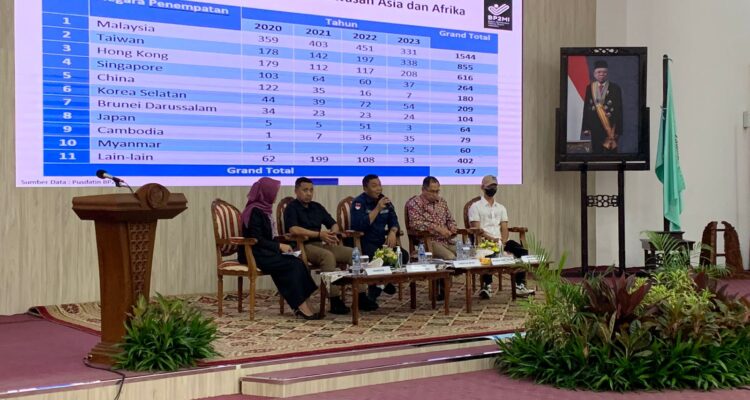Rapat Koordinasi dan Diskusi Publik Pencegahan TPPO, di Kantor Gubernur Kalimantan Barat, Selasa (21/11/2023). (Foto: Indri)