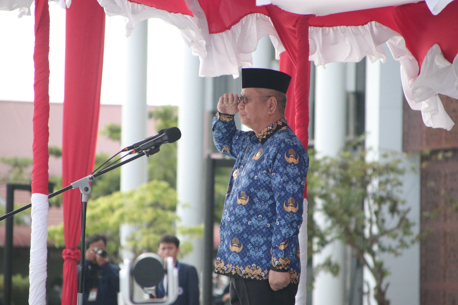Pj Gubernur Harisson Pimpin Upacara Peringatan HUT Korpri dan HKN Tahun 2023 1