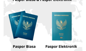 Perbedaan paspor biasa dan paspor elektronik. (Foto: Kanwil Kemenkumham Jawa Timur)