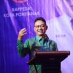 Wali Kota Pontianak Edi Rusdi Kamtono memberikan sambutannya saat membuka Forum Konsultasi Publik Rancangan Awal RPJPD 2024-2045