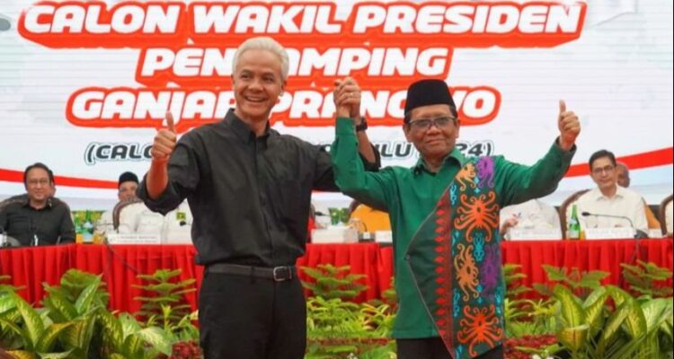 Pasangan calon presiden nomor urut 3 Ganjar Pranowo-Mahfud MD (Ganjar-Mahfud). (Foto: Sumber: Instagram @mohmahfudmd