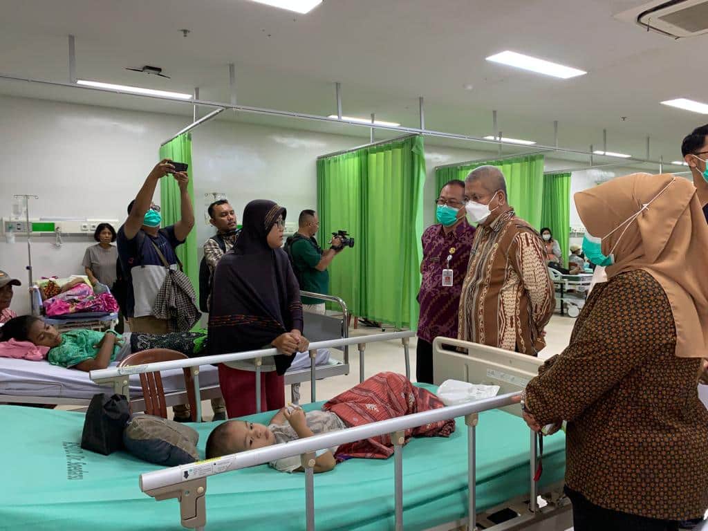 Penjabat (Pj) Gubernur Kalbar, Harisson melakukan inspeksi mendadak (sidak) ke Rumah Sakit Umum Daerah (RSUD) dr. Soedarso, Kamis (28/12/2023). (Foto: Jauhari)