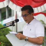 Pj Wali Kota Pontianak, Ani Sofian bertindak selaku Pembina Upacara pada peringatan Hari Amal Bakti (HAB) ke-78 Kementerian Agama. (Foto: Kominfo/Prokopim Pontianak)
