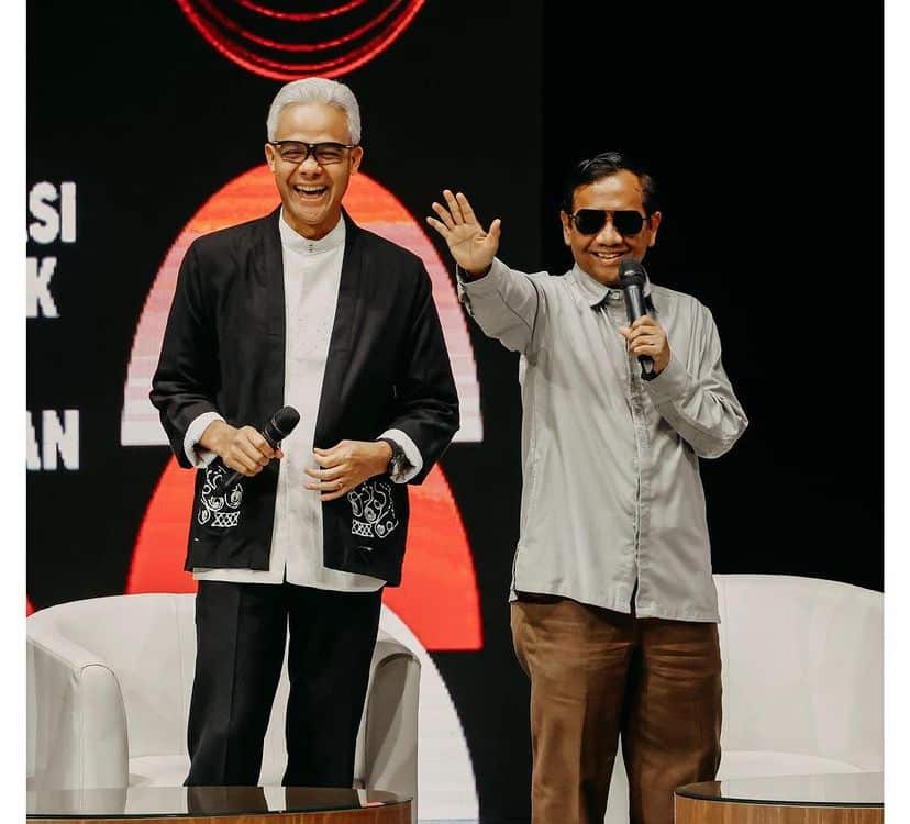Pasangan calon presiden dan wakil presiden nomor urut 3 Ganjar Pranowo-Mahfud MD (Ganjar-Mahfud) (Foto: instagram @ganjar_pranowo)