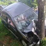 Kondisi mobil Daihatsu Ayla pasca insiden. (Foto: Jauhari)