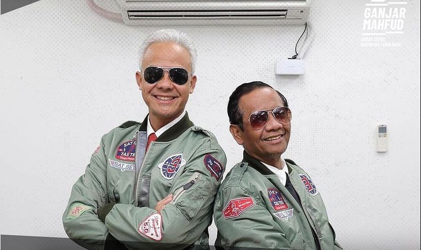 Pasangan calon presiden dan wakil presiden, Ganjar Pranowo-Mahfud MD (Ganjar-Mahfud). (Foto: Instagram @tpnganjarmahfud)