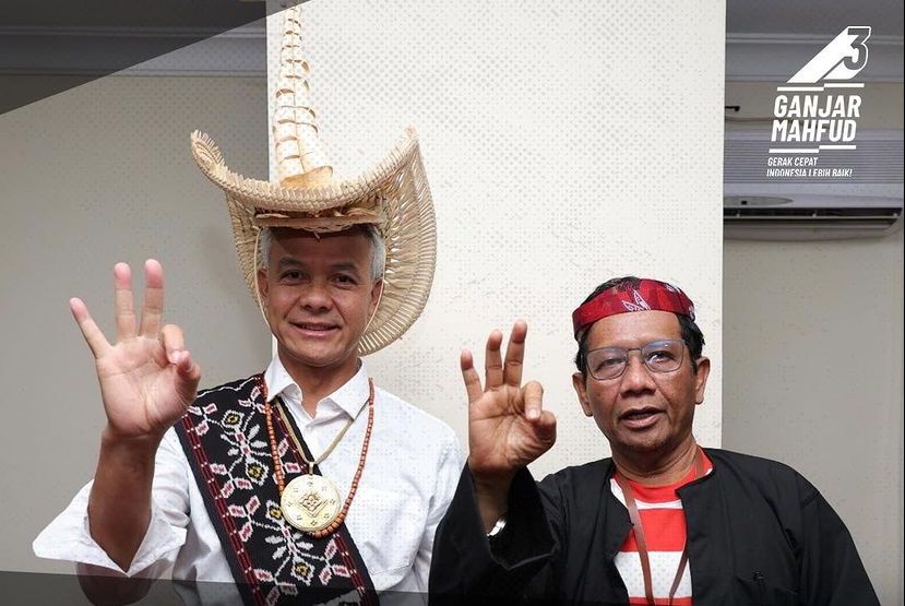Pasangan Calon Presiden Ganjar Pranowo-Mahfud MD (Ganjar-Mahfud). (Foto: Instagram @tpnganjarmahfud)