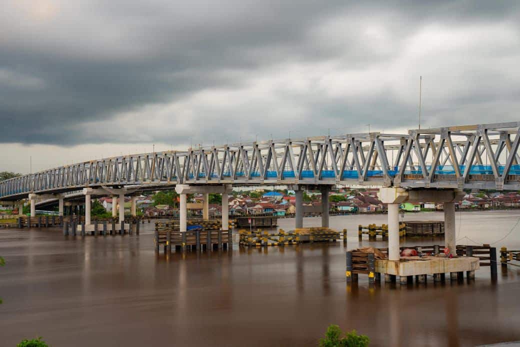 Duplikasi Jembatan Kapuas I sudah terhubung. (Foto: Prokopim Pontianak)