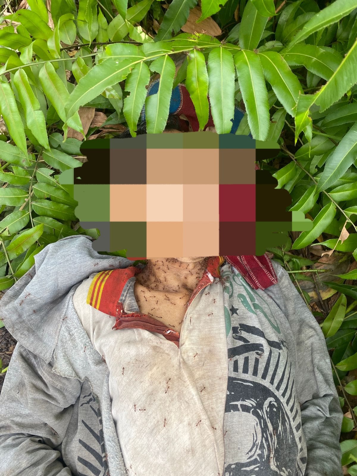 Penemuan mayat pria di Dusun Pelerang, Desa Benawai Agung, Kecamatan Sukadana, Kabupaten Kayong Utara, Selasa (23/01/2024). (Foto: Istimewa)