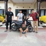 Pelaku pencurian sepeda motor di Jalan Ilham, Pontianak. (Foto: Humas Polresta Pontianak)