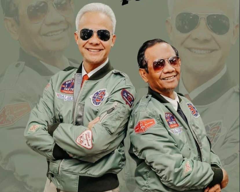 Pasangan Calon Presiden nomor urut 3 Ganjar Pranowo-Mahfud MD (Ganjar-Mahfud). (Foto: Instagram @mohmahfudmd)