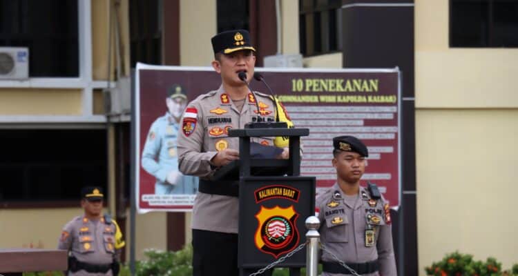 Apel dan Pergeseran Pasukan Dalam Rangka Pengamanan TPS Pemilu Tahun 2024. (Foto: Ishaq)
