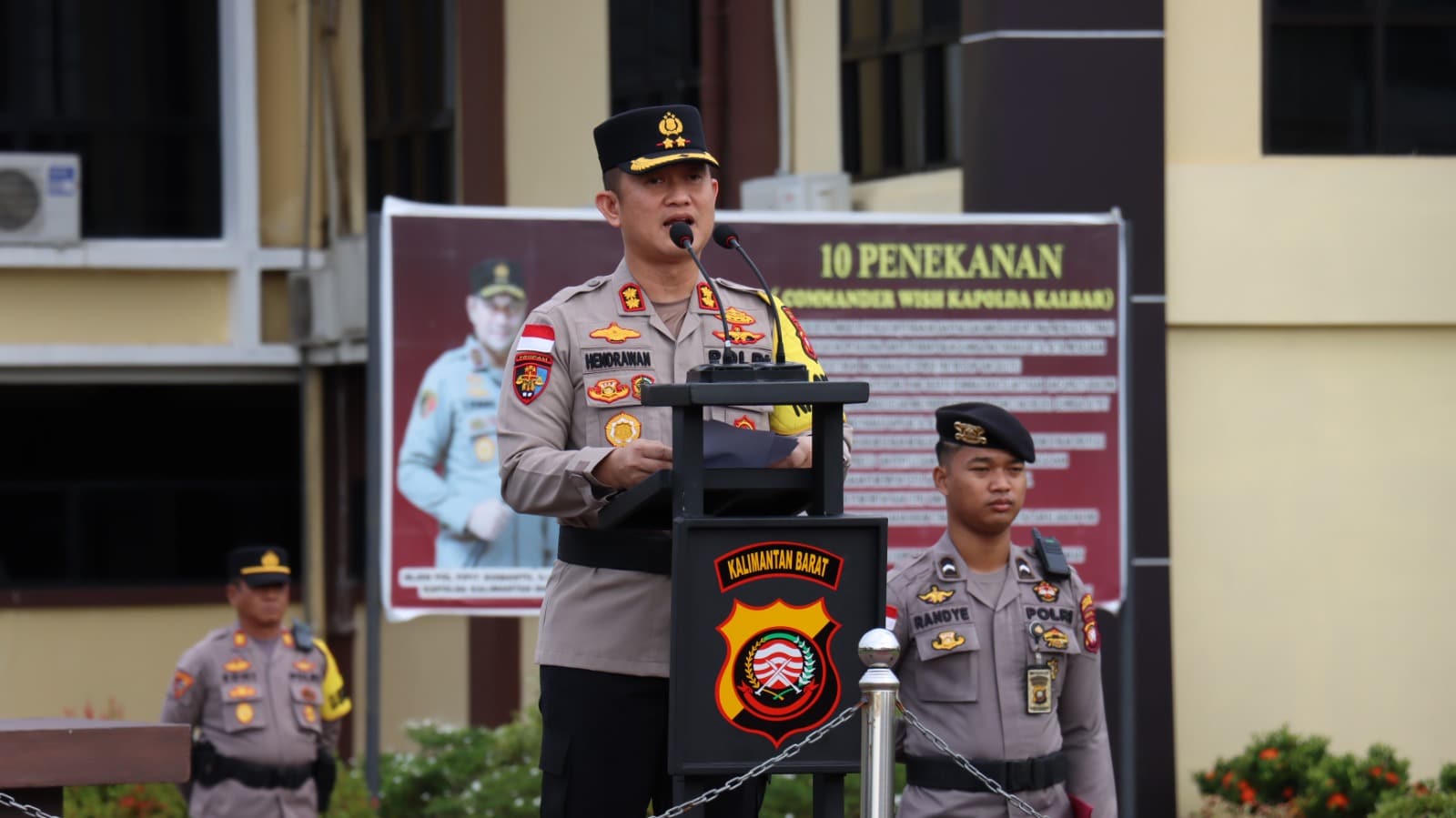 Apel dan Pergeseran Pasukan Dalam Rangka Pengamanan TPS Pemilu Tahun 2024. (Foto: Ishaq)