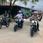 Pj Gubernur Kalbar, Kapolda Kalbar, Pangdam XII Tanjungpura menuju TPS dengan menggunakan sepeda motor. (Foto: Indri)