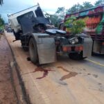 Kondisi kendaraan pasca kecelakaan lalu lintas di Jalan Trans Kalimantan. (Foto: Humas Polres Kubu Raya)