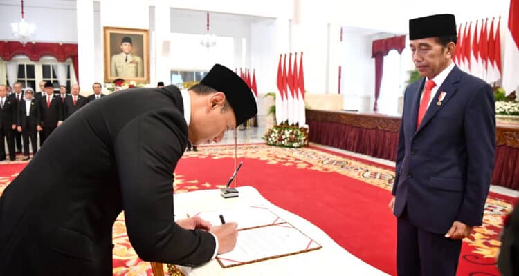 Presiden Jokowi Lantik Agus Harimurti Yudhoyono sebagai Menteri ATR/BPN 1